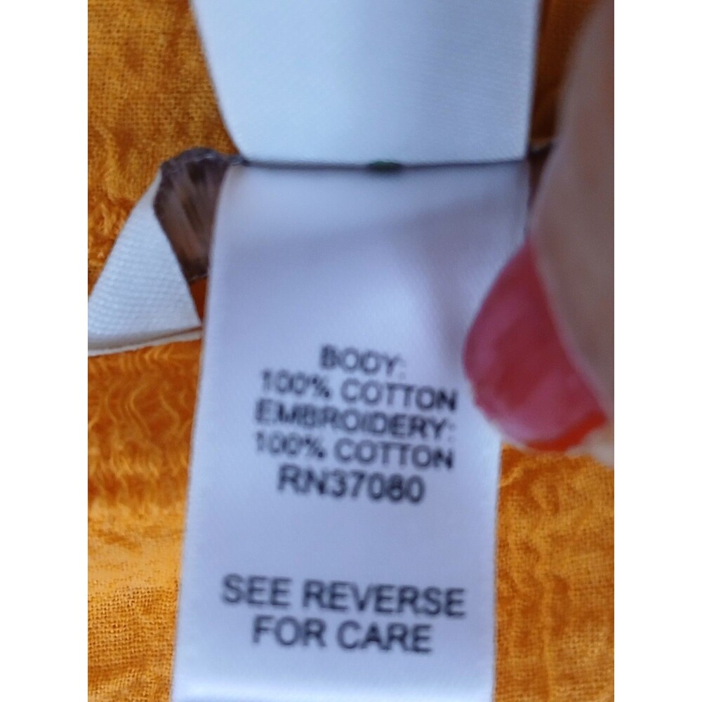 Cato Batwing Style Vibrant Orange Boho Flowy Top Large NWOT - Picture 6 of 8